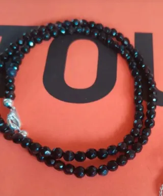 Gargantilla Tous Plata 1ª Ley. Onix Facetado.