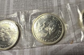 Moneda 2000 Pesetas Carlos I Rey de España 1994