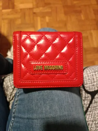 Cartera LOVE MOSCHINO Roja Acolchada
