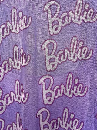 Vestido Barbie Malla Morado Talla Única