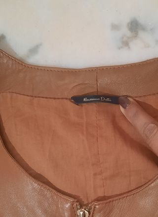 Vestido Massimo Dutti Piel