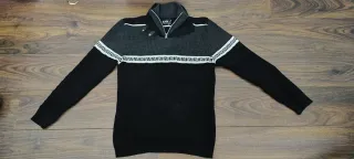 Jersey Hombre Talla XL Negro Gris