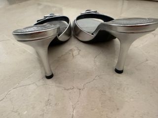 Sandalias Bershka Plateadas Talla 39