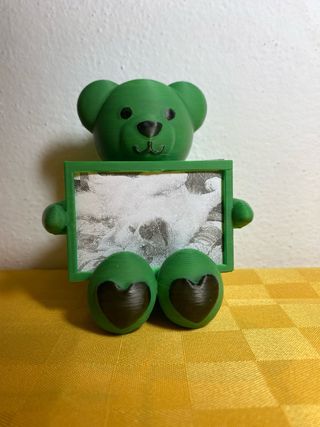 Orsetto porta foto verde