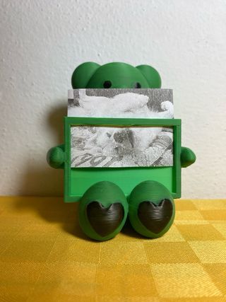 Orsetto porta foto verde