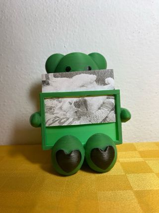 Orsetto porta foto verde