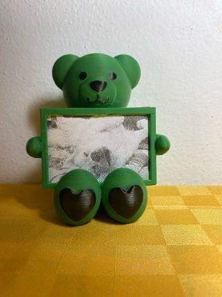 Orsetto porta foto verde