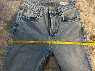 Vaqueros Zara Mujer Azul Rectos