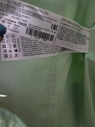 Blazer lino Mango verde