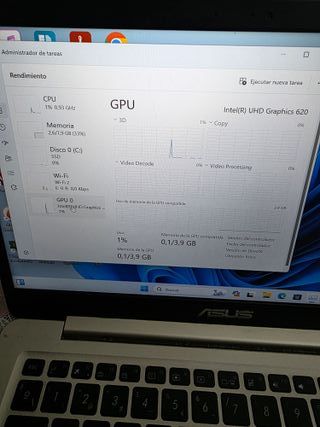 Ordenador portátil ASUS i7 octava generación, 8RAM
