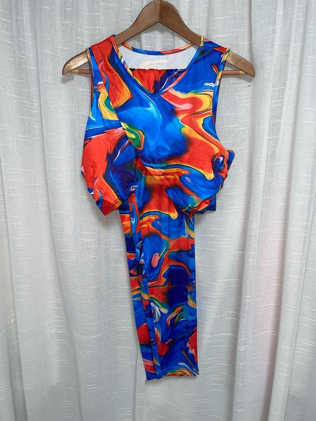 Conjunto leggings y top estampado