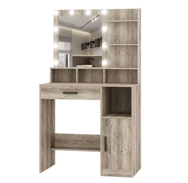 Tocador con espejo LED 80cm.