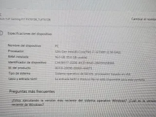 Portátil Asus Tuf Gaming F17