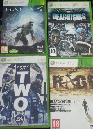 Lote 4 Juegos Xbox 360: Halo 4, Dead Rising, Army