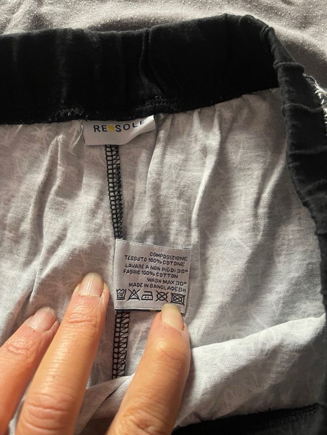 Completo uomo grigio e nero