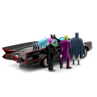 BATMAN-Batmóvil+4 Figuras-1966-JADA-1:24