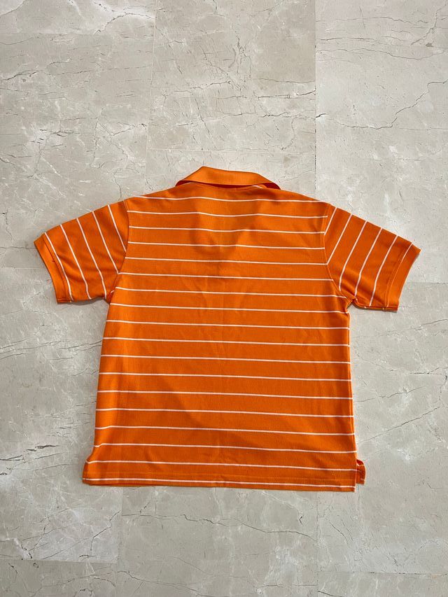 Polo Ralph Lauren Naranja Rayas Blancas Talla M