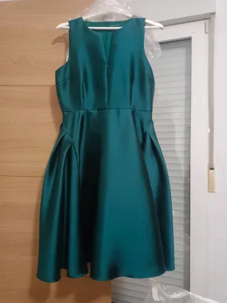 Vestido de fiesta verde