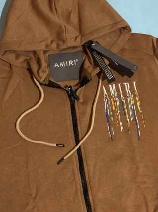 Tuta Amiri Uomo Di S Marrone Multicolor Zip