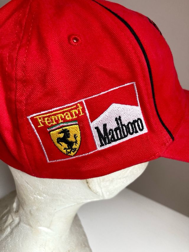 Vintage Marlboro x Ferrari cap black and red