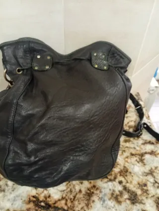 Bolso Piel Massimo Dutti Negro