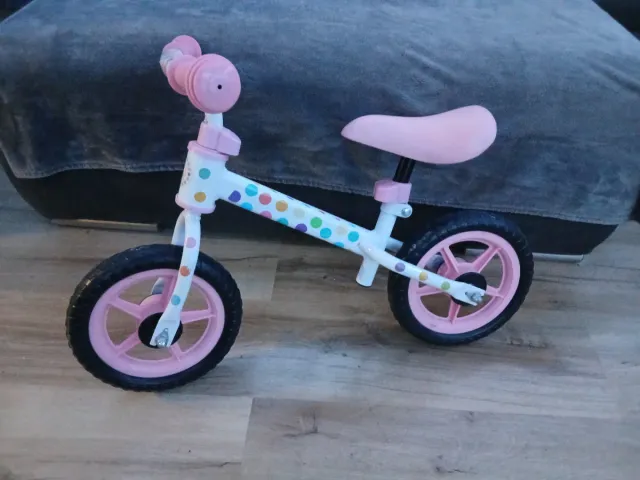 Bicicleta de equilibrio infantil rosa