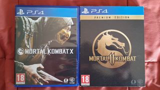 PS4 Mortal Kombat X + Mortal Kombat 11 steelbook