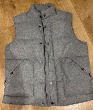 Chaleco Zara Man Gris Talla L