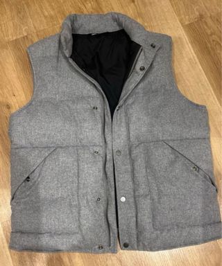 Chaleco Zara Man Gris Talla L
