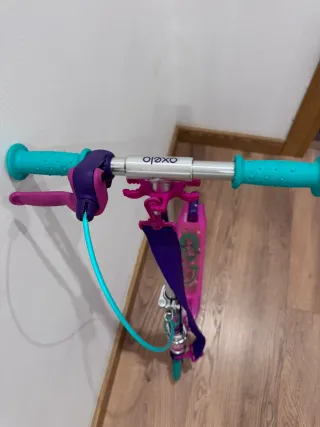 Patinete niña 2 ruedas rosa y morado