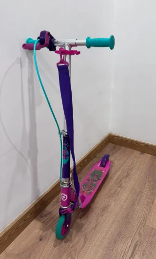 Patinete niña 2 ruedas rosa y morado