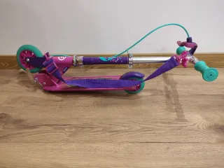 Patinete niña 2 ruedas rosa y morado