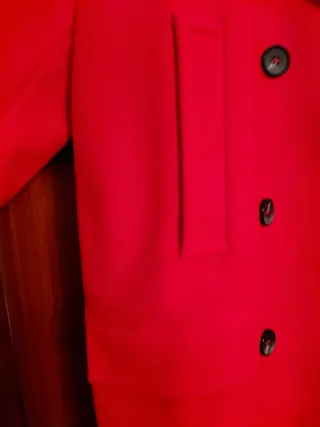 Abrigo Zara Rojo/ Talla M