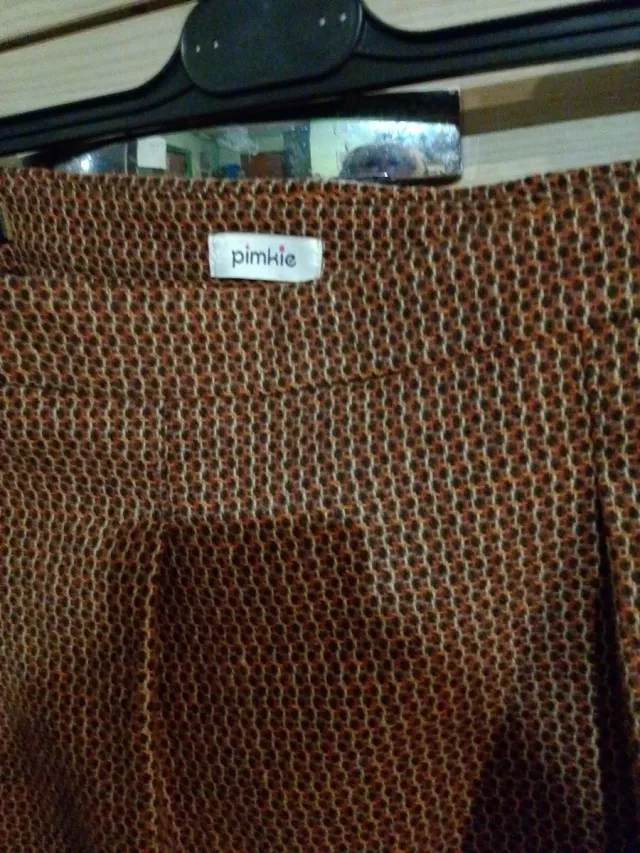 Gonna Pimkie fantasia marrone e rossa taglia M