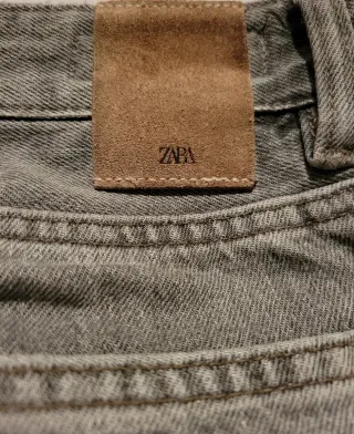 Zara Jeans Hombre Grises