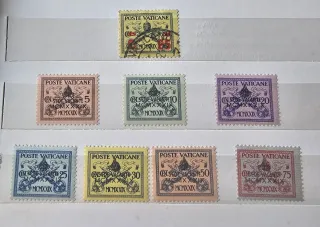 Serie  francobolli Vaticano Sede Vacante 1939
