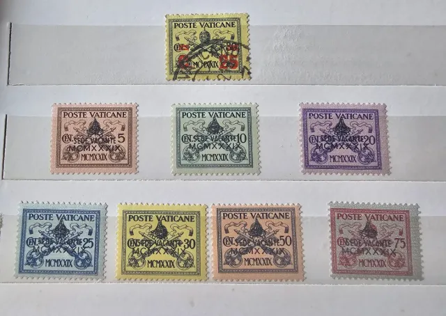 Serie francobolli Vaticano Sede Vacante 1939