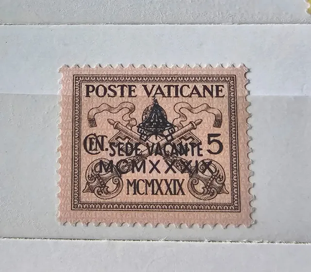 Serie francobolli Vaticano Sede Vacante 1939