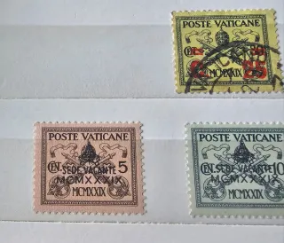 Serie  francobolli Vaticano Sede Vacante 1939