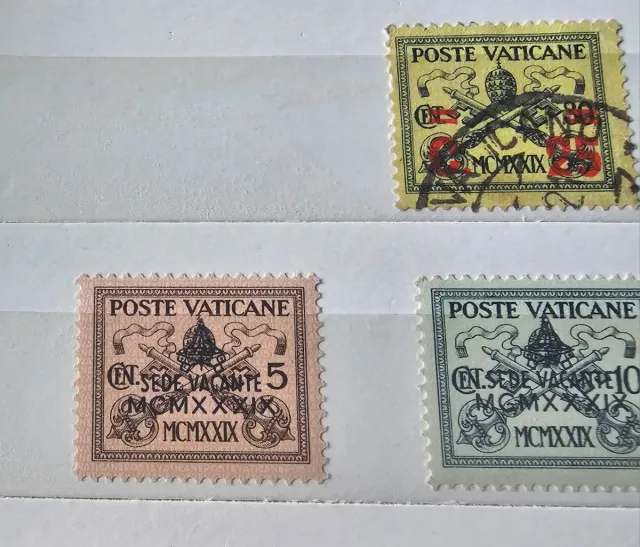 Serie francobolli Vaticano Sede Vacante 1939