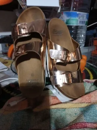 Sandalias Scholl Mujer Talla 39 Doradas