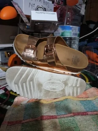 Sandalias Scholl Mujer Talla 39 Doradas