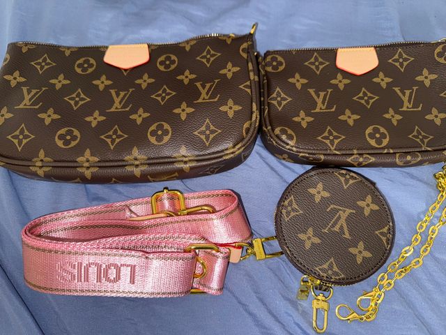 Set pochette con monogramma Louis Vuitton