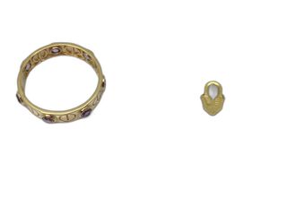 anillo oro 18k con piedra con circonita