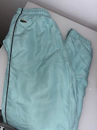 Pantalones Lacoste color verde azulado