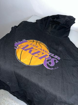 Sudadera Los Angeles Lakers Negra Morada