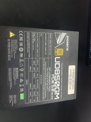Fuente Alimentación Gigabyte UD850GM PG5 850W 80 P