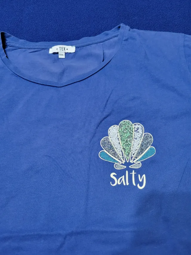 Camiseta Tex Mujer Azul