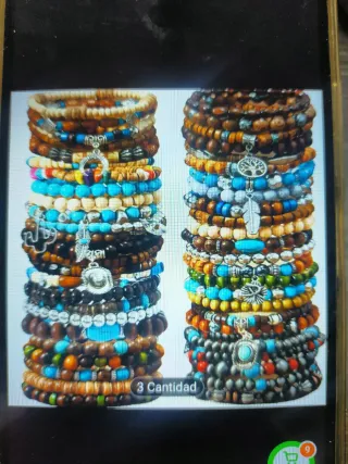 40 Pulseras Variadas bisutería,Estilo Boho,pack,A