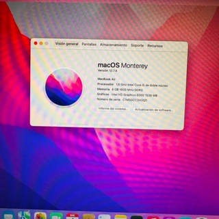 MacBook Air 2017 Plata 8GB RAM 128GB